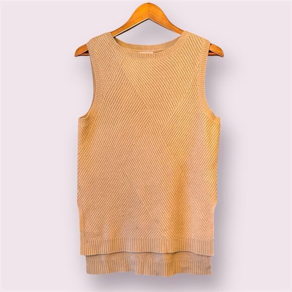 PURE COLLECTION Tan Cashmere Sweater Vest - Picture 1 of 9